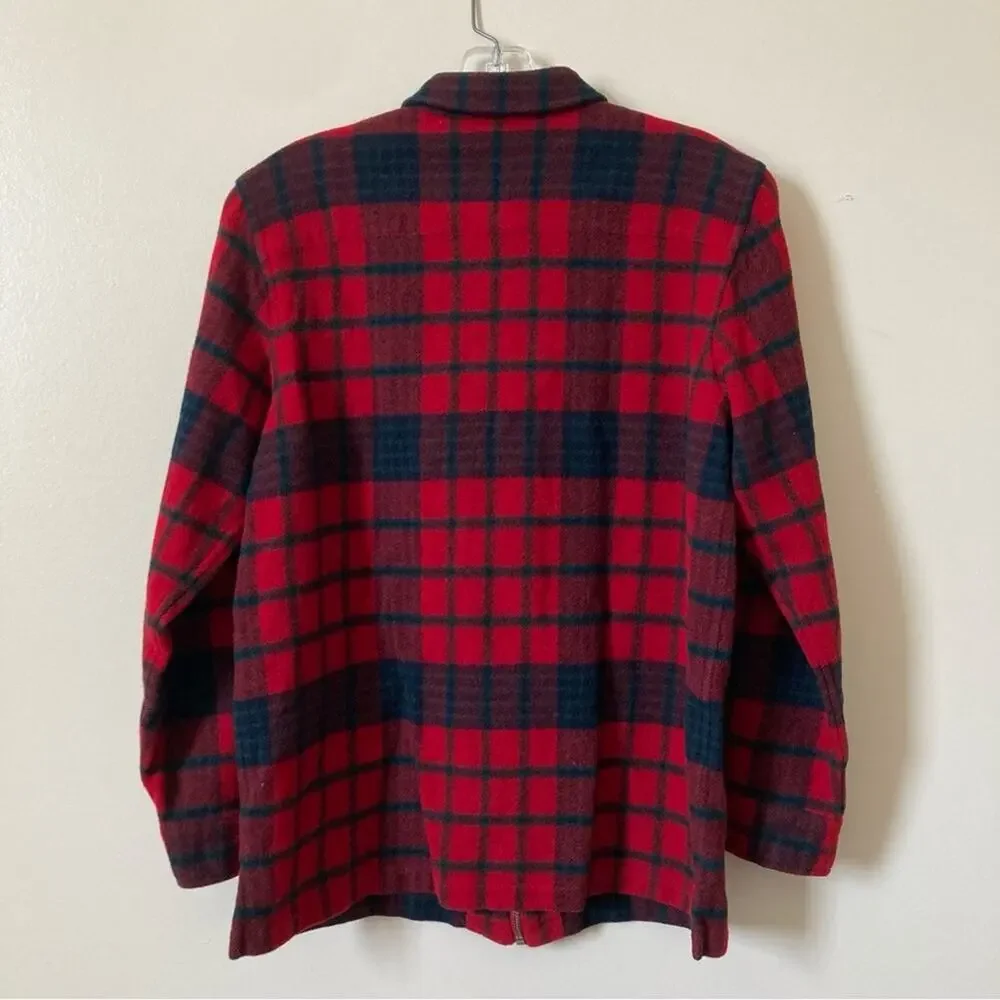 Ralph Lauren Flannel Zip-up Sweater Medium